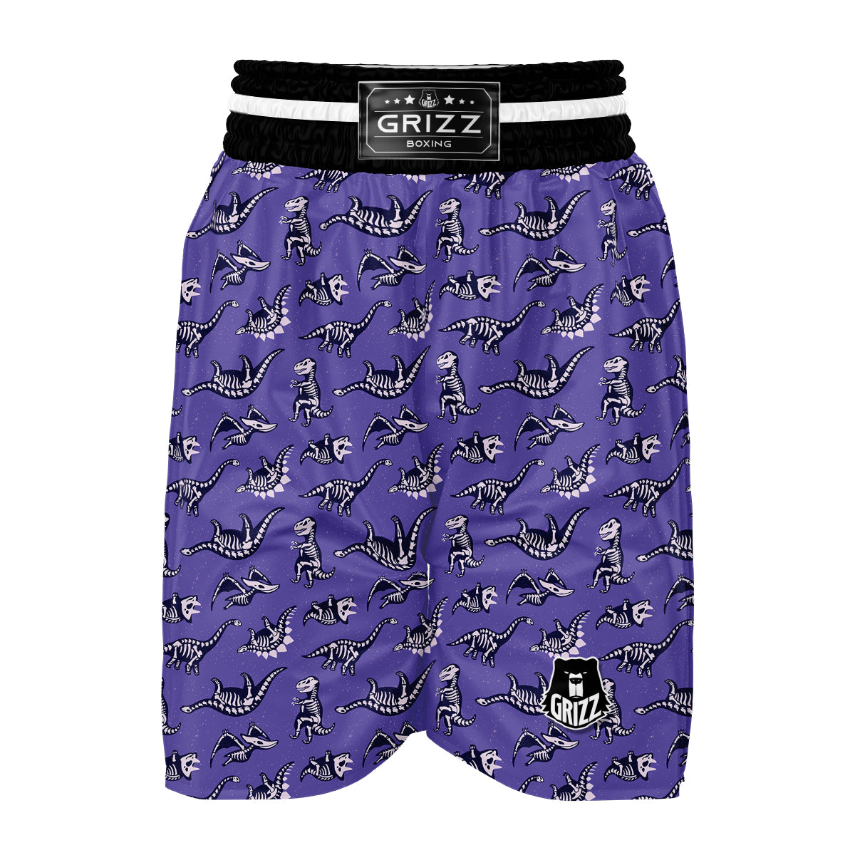 Dinosaur T rex Print Pattern Boxing Shorts-grizzshop