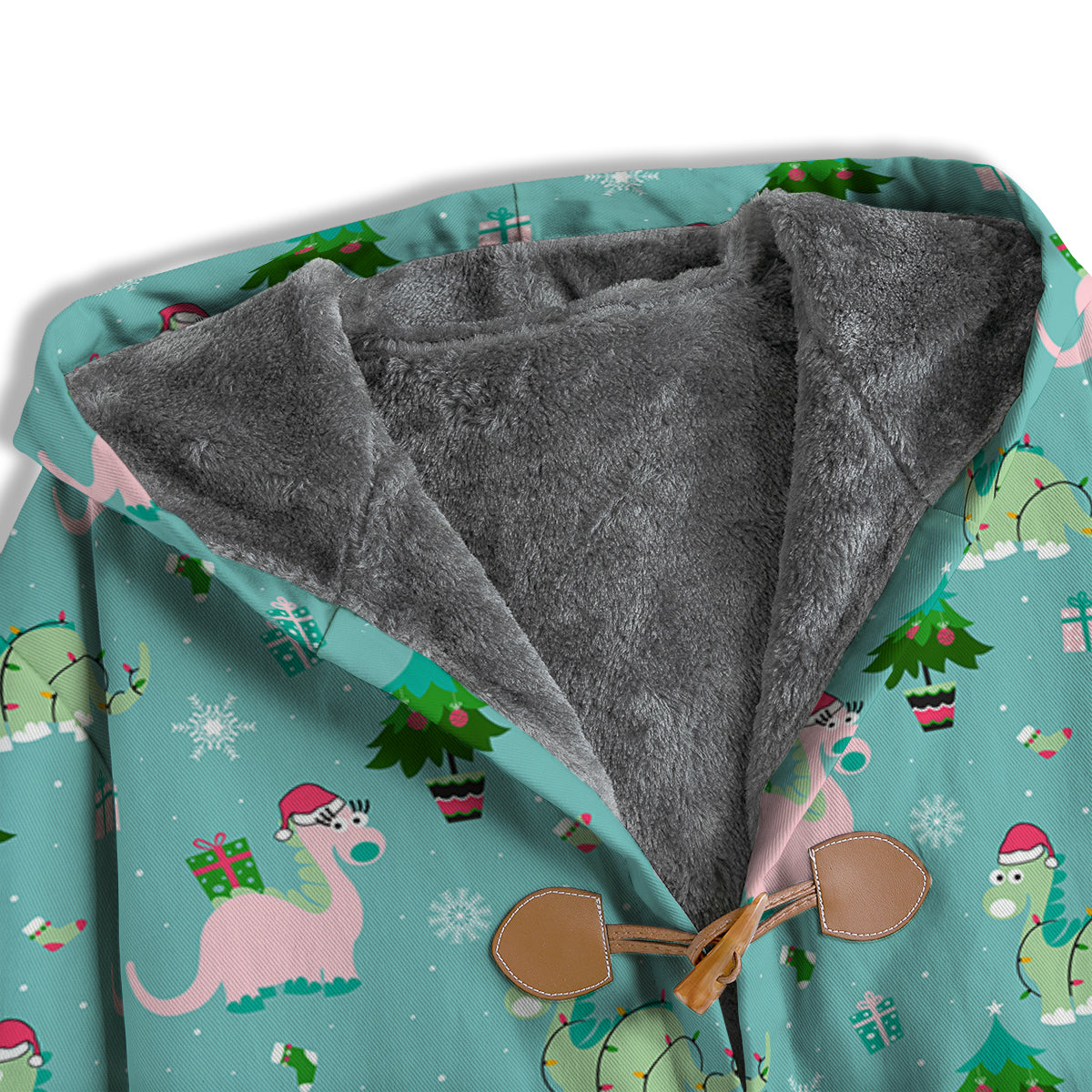 Dinosaur Xmas Print Pattern Men's Windbreaker Jacket-grizzshop