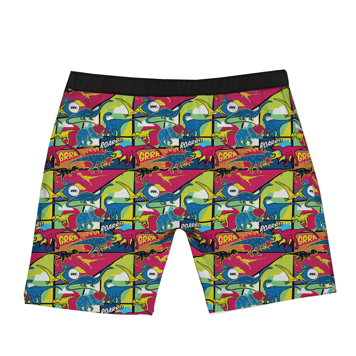 Dinosaurs Comic Print Pattern Boxer Briefs-grizzshop