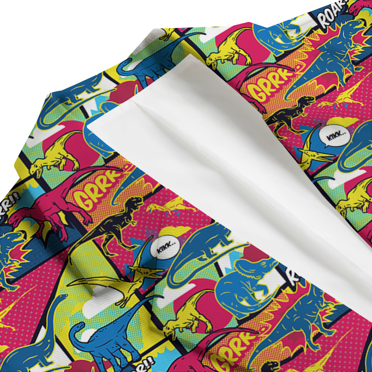 Dinosaurs Comic Print Pattern Men's Blazer-grizzshop