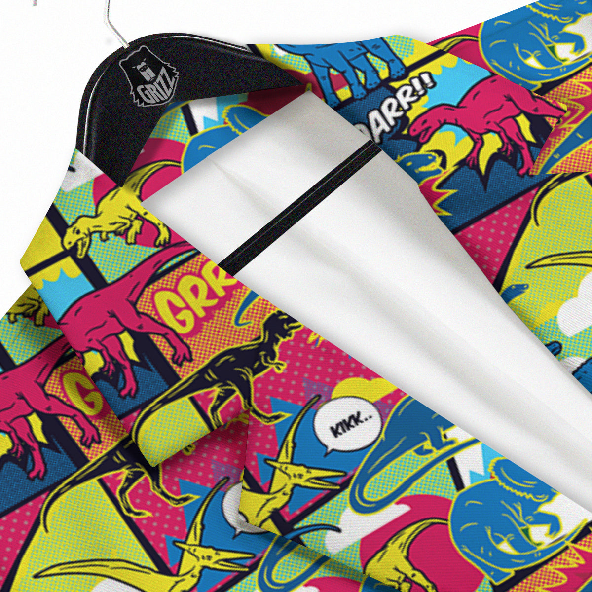 Dinosaurs Comic Print Pattern Men's Sport Coat-grizzshop