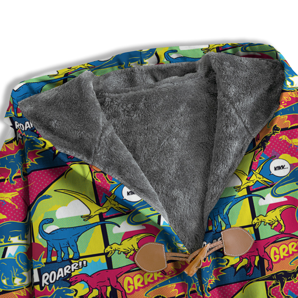 Dinosaurs Comic Print Pattern Men's Windbreaker Jacket-grizzshop