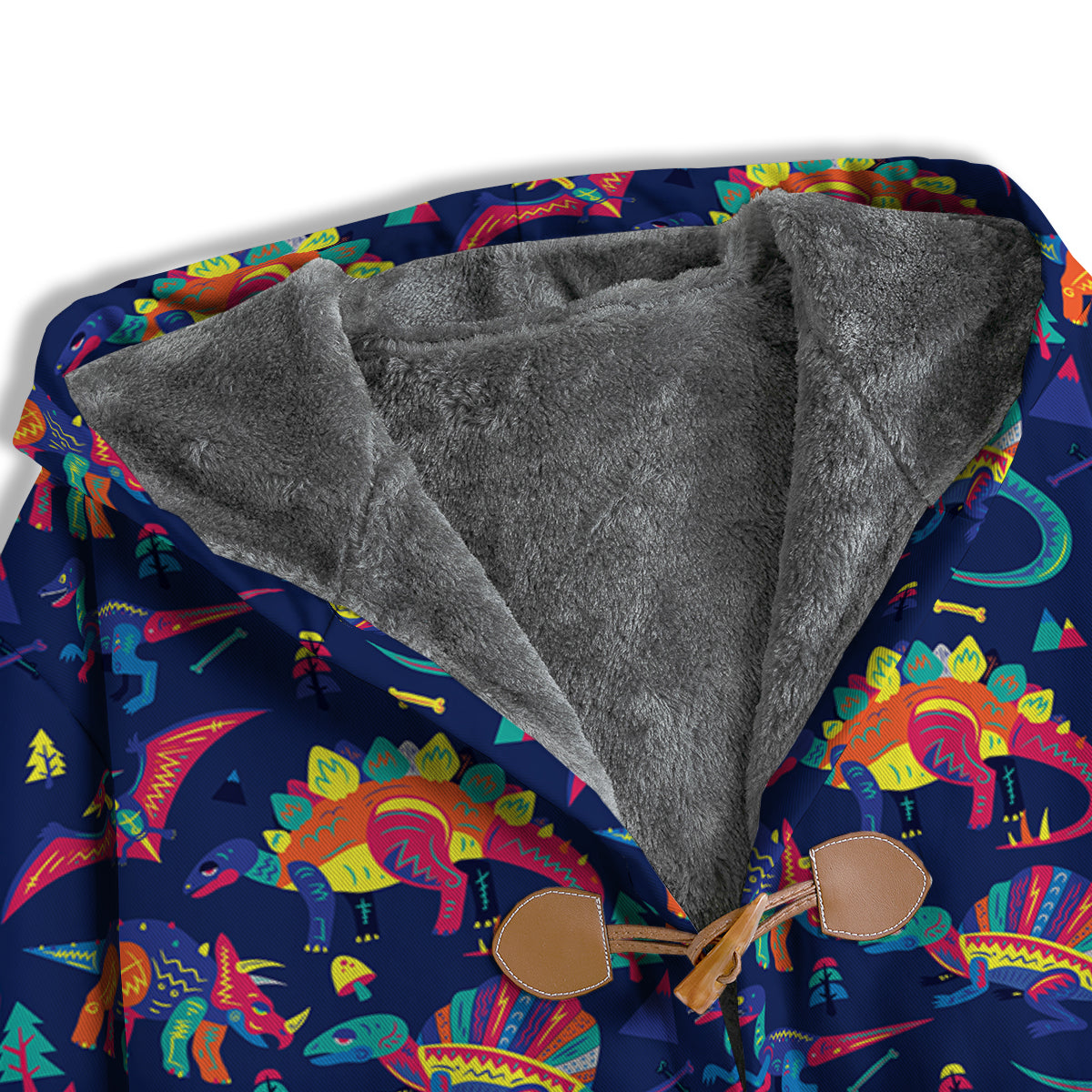Dinosaurs Cute Colorful Print Pattern Men's Windbreaker Jacket-grizzshop