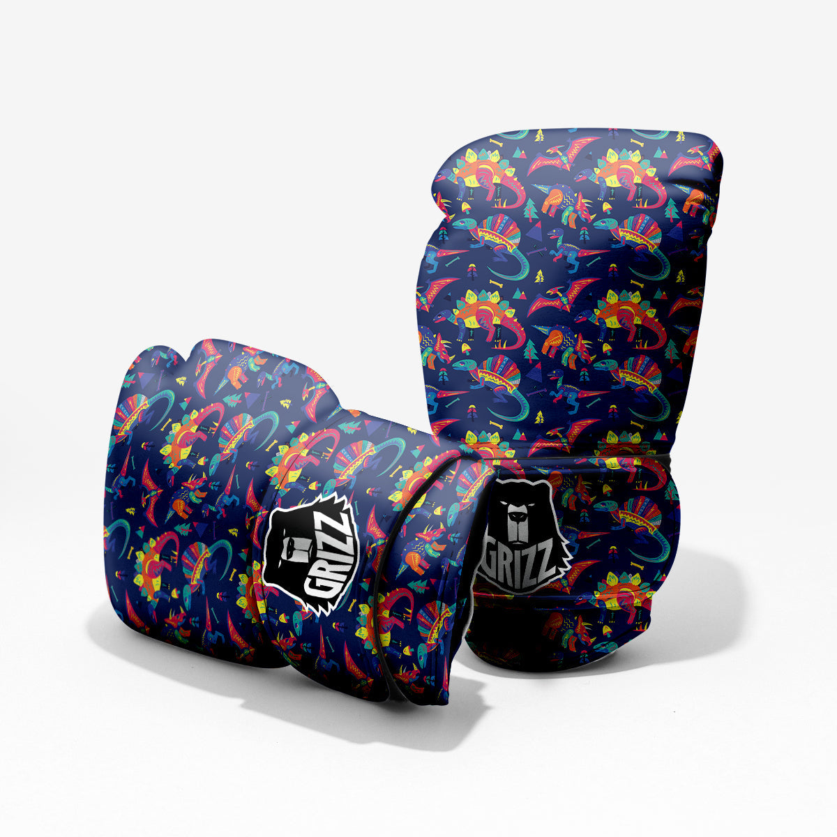 Dinosaurs Cute Colorful Print Pattern Pro Boxing Glove