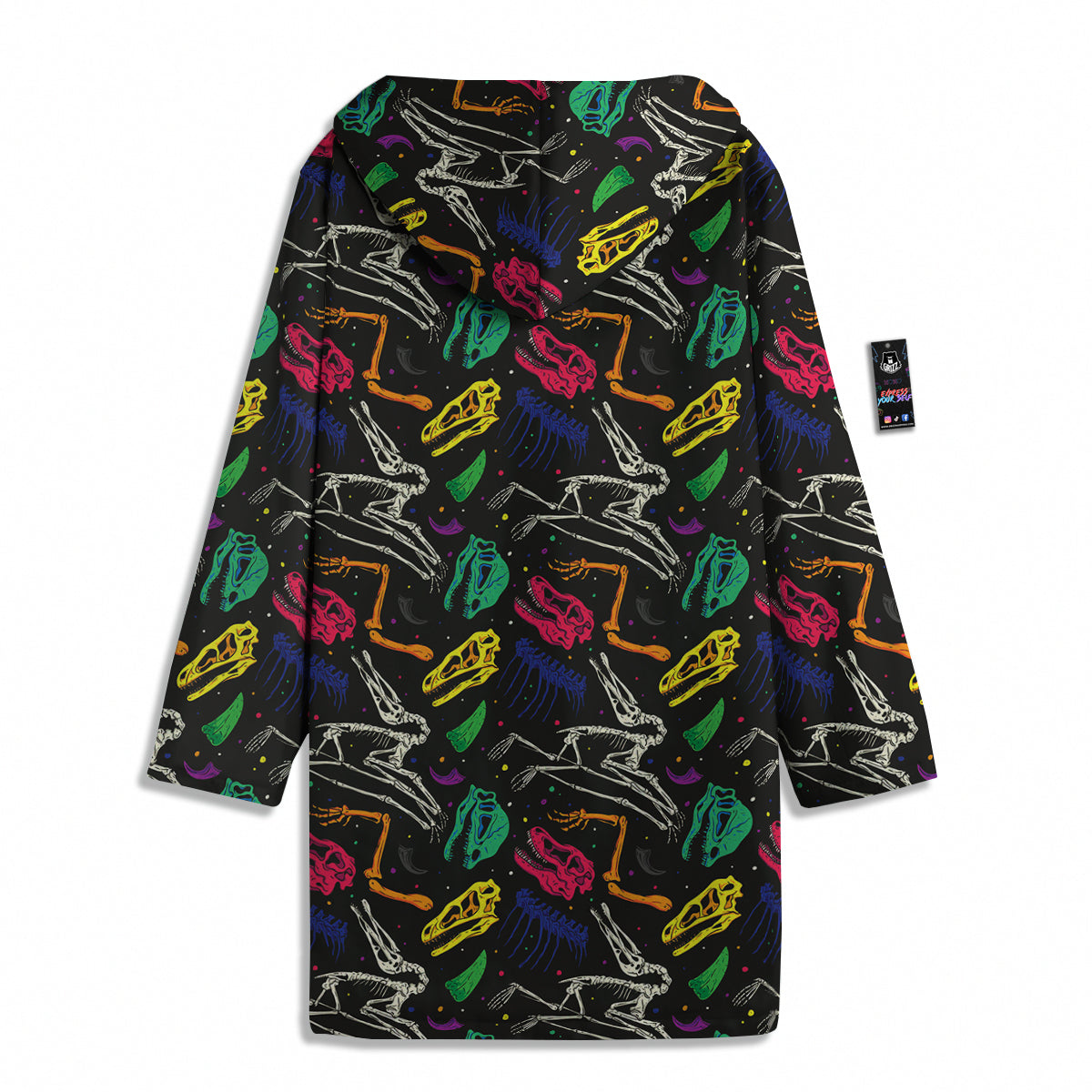 Dinosaurs Fossil Colorful Print Pattern Men's Windbreaker Jacket-grizzshop