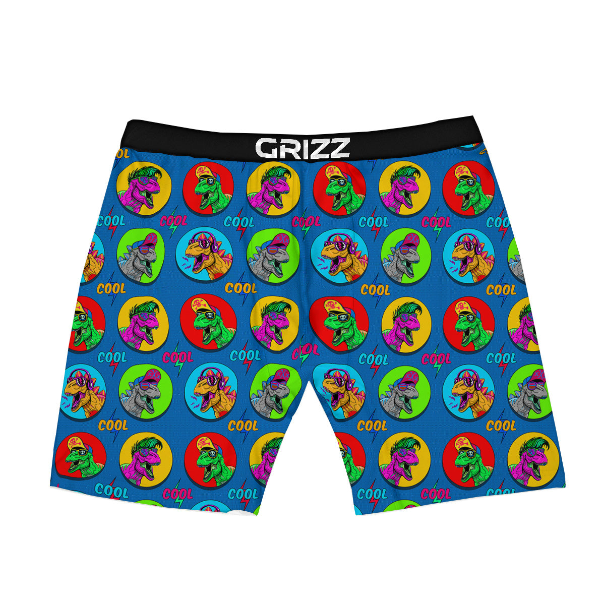 Dinosaurs Pop Art Print Pattern Boxer Briefs-grizzshop
