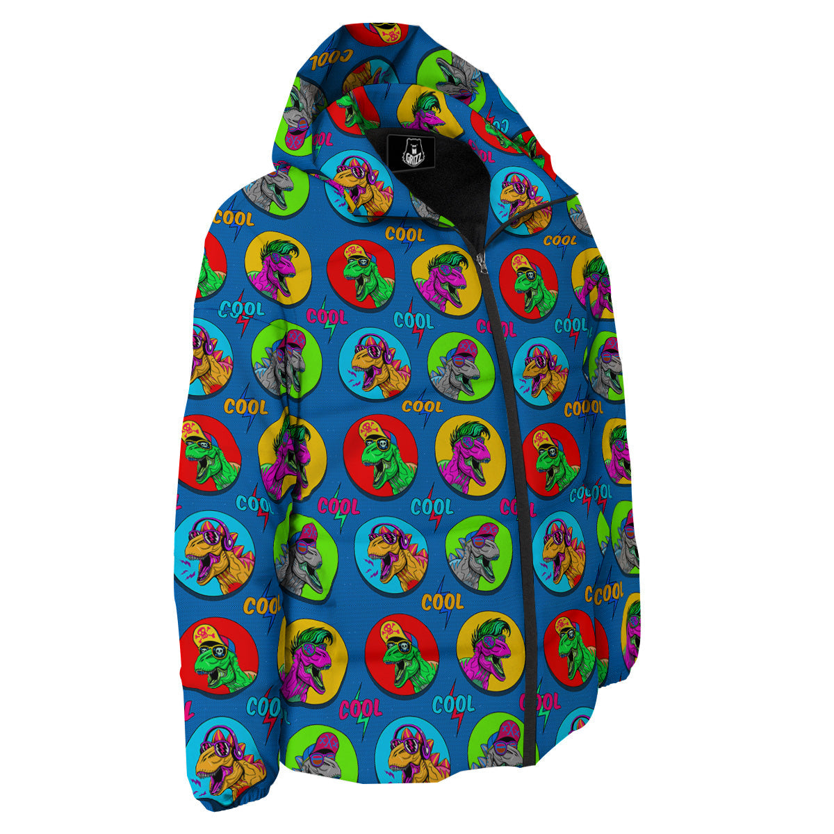 Dinosaurs Pop Art Print Pattern Down Jacket-grizzshop