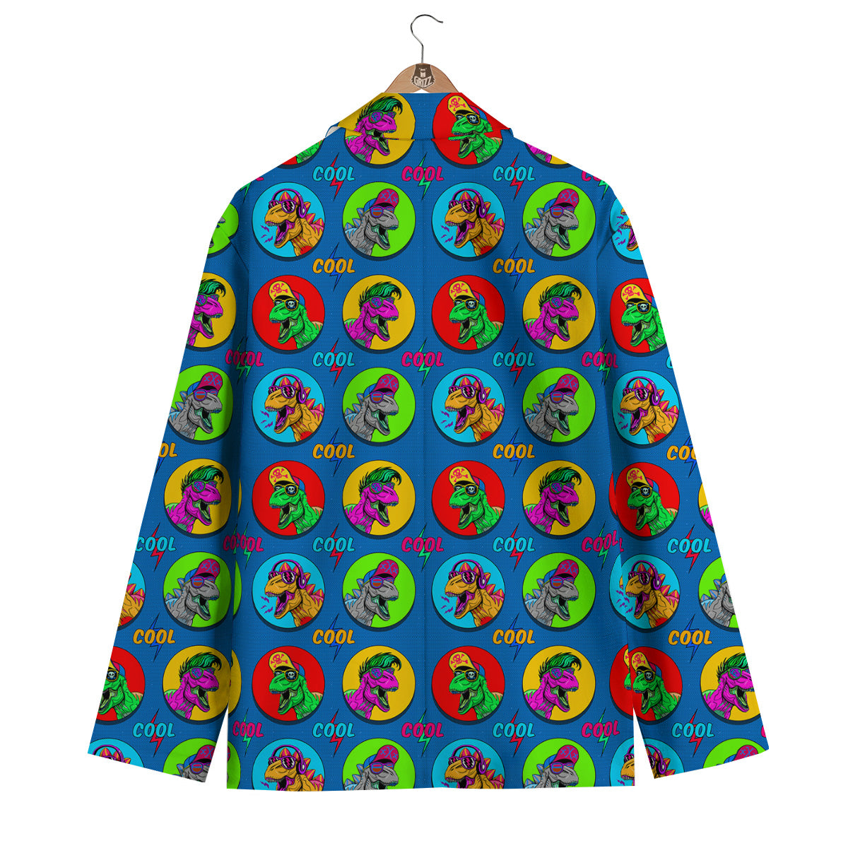Dinosaurs Pop Art Print Pattern Men's Blazer-grizzshop