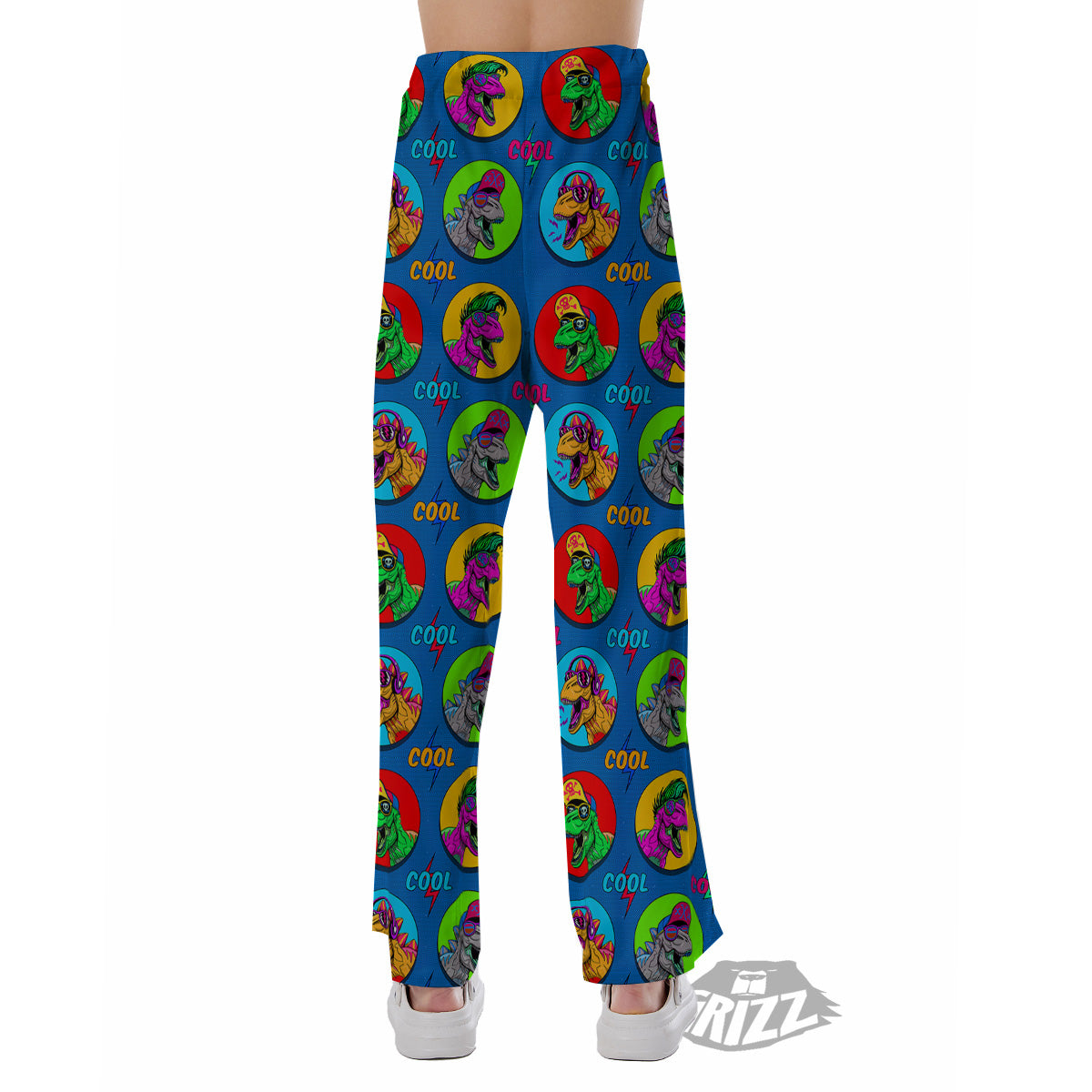 Dinosaurs Pop Art Print Pattern Pajama Pants-grizzshop