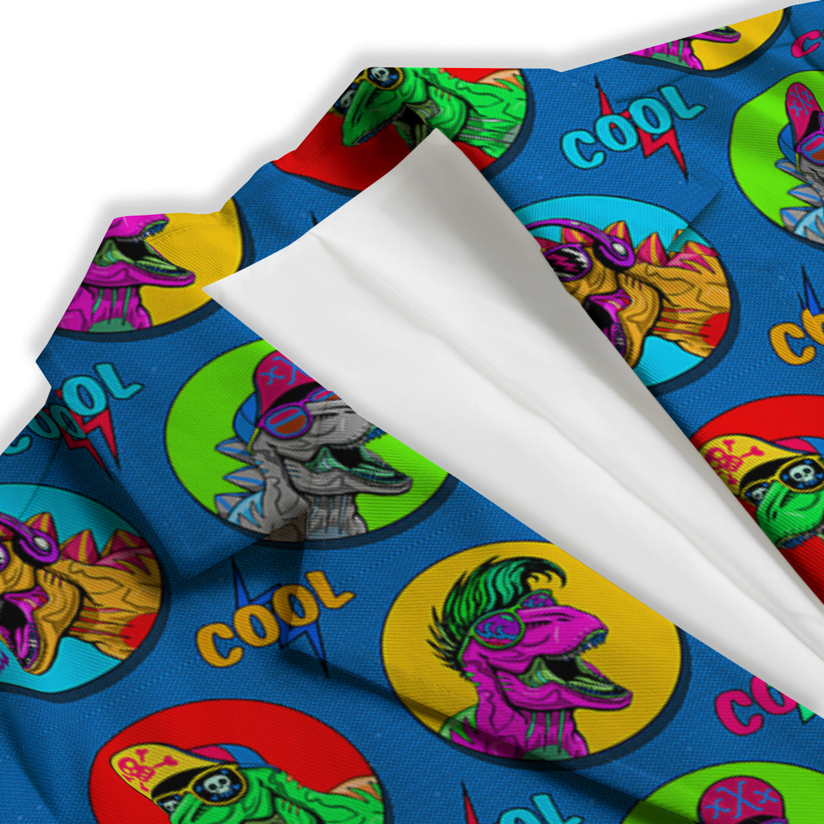 Dinosaurs Pop Art Print Pattern Women's Blazer-grizzshop