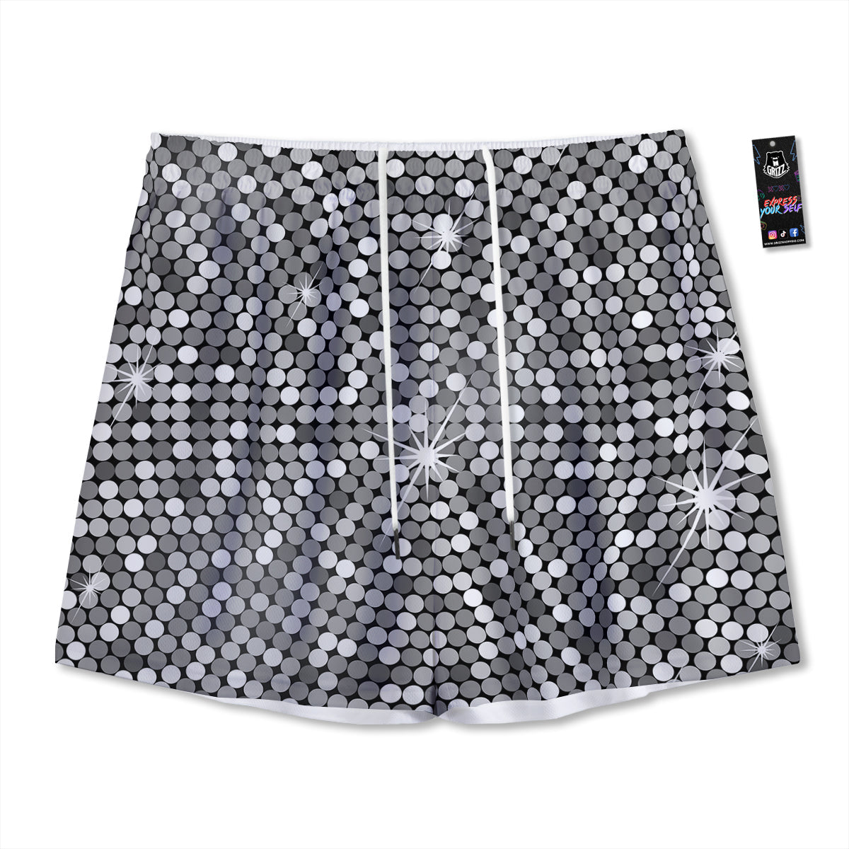 Grape Cute Print Pattern Mesh Shorts