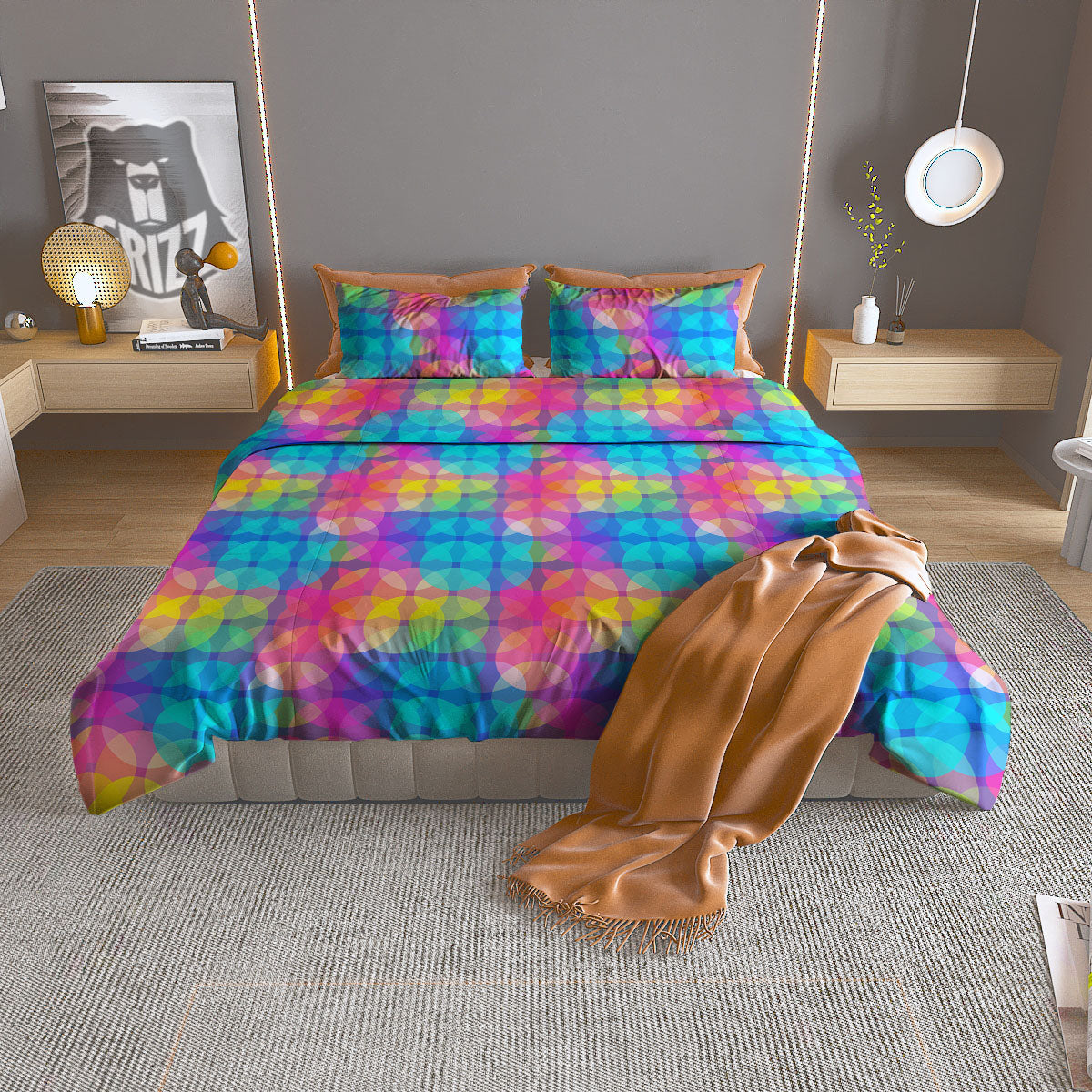 Eye Of Horus Egyptian Print Pattern Duvet Cover Bedding Set