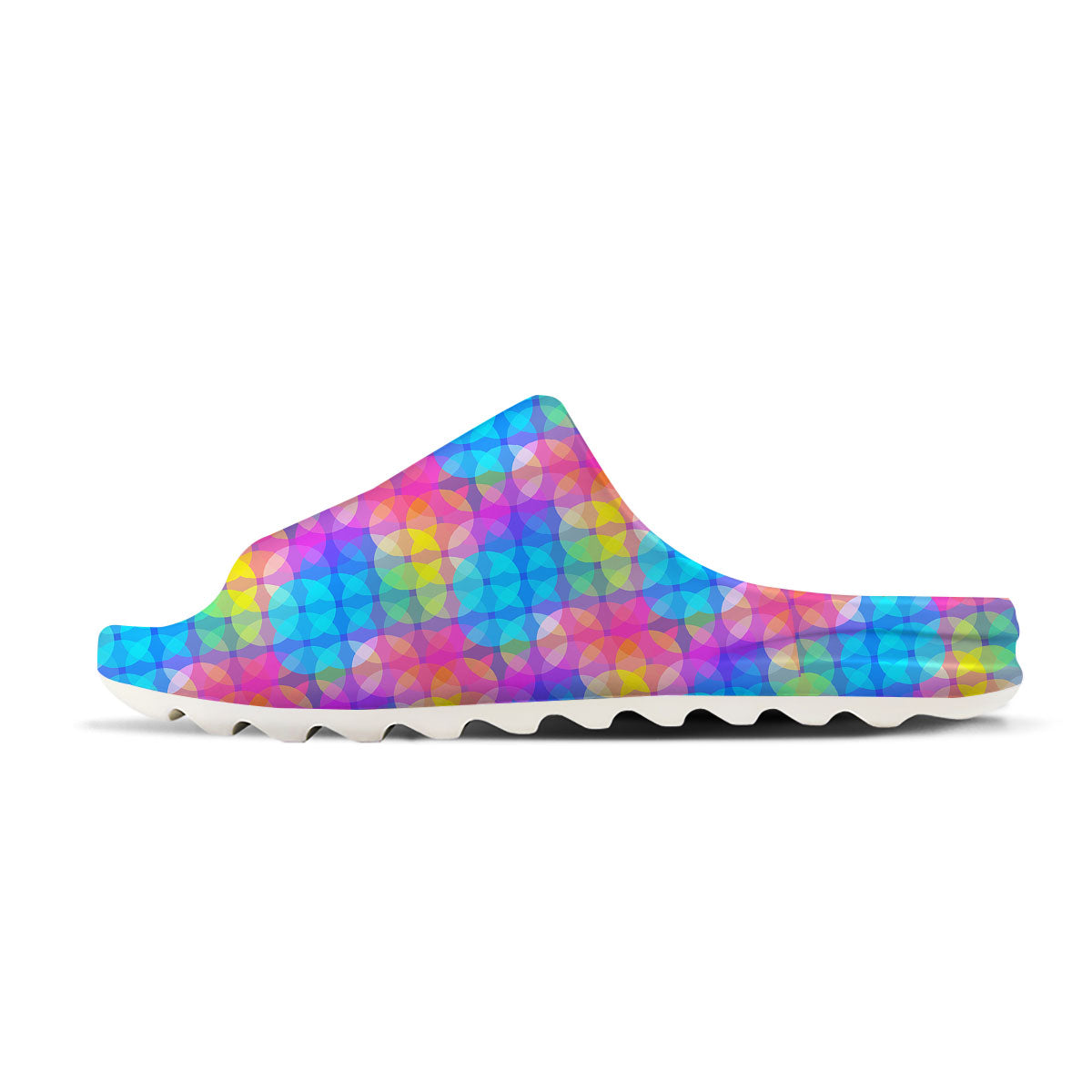 Disco Lights Colorful Print Pattern Sandals-grizzshop