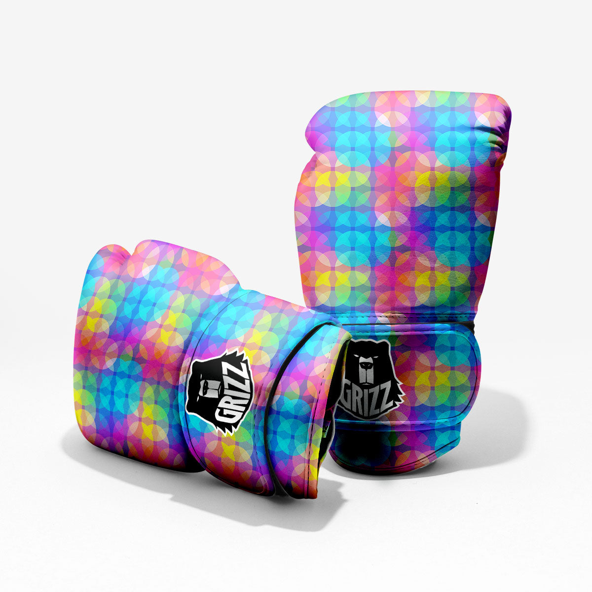 Disco Lights Colorful Print Pattern Pro Boxing Glove