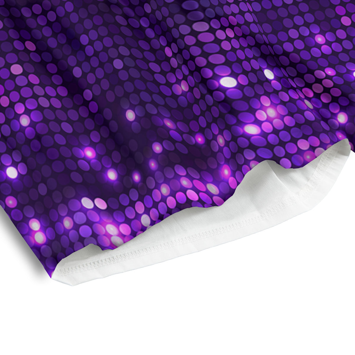 Disco Lights Purple Print Pattern Men's Athletic Shorts