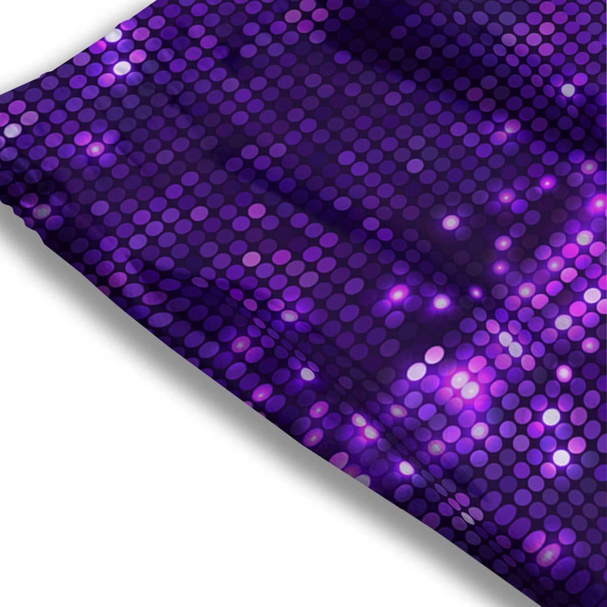 Disco Lights Purple Print Pattern Mesh Shorts