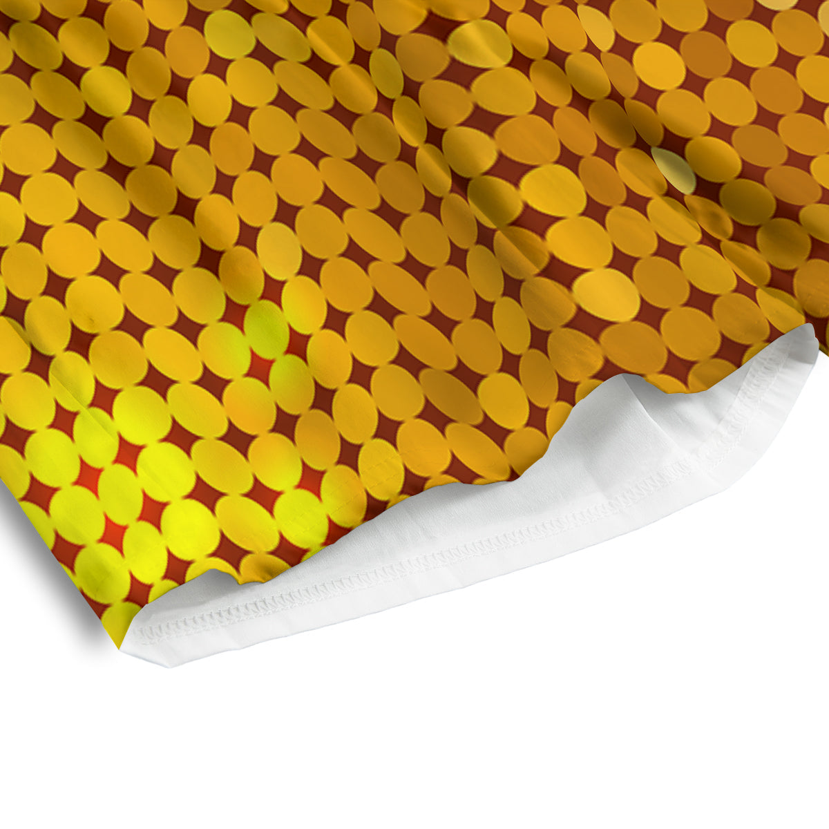 Disco Shiny Golden Texture Print Men's Athletic Shorts