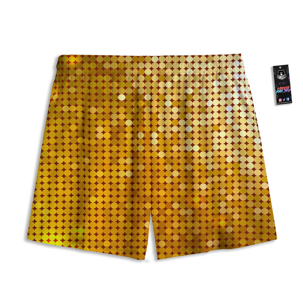 Green And Red Line Plaid Print Pattern Mesh Shorts