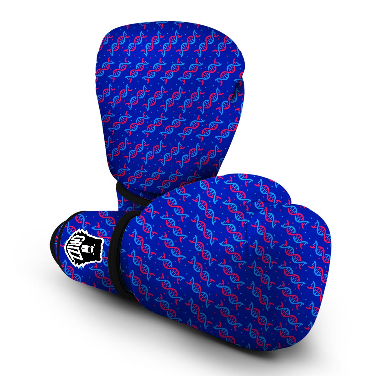 Dna Pattern Print Boxing Gloves-grizzshop