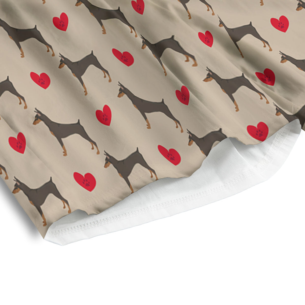 Denim Jeans Light Blue Print Men's Athletic Shorts