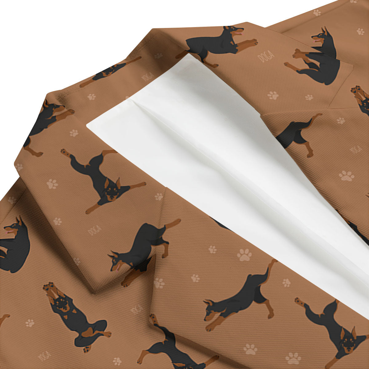 Dobermann Print Pattern Men's Blazer-grizzshop