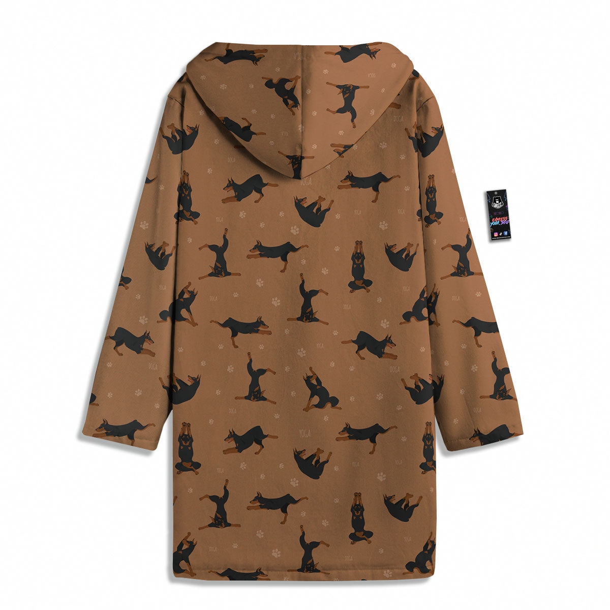 Dobermann Print Pattern Men's Windbreaker Jacket-grizzshop