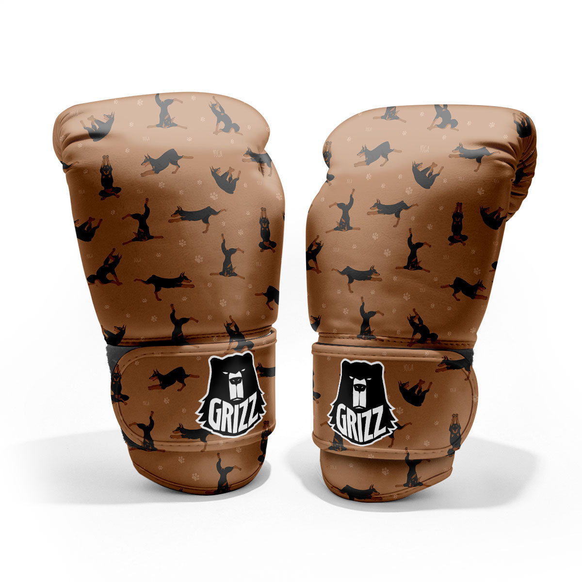 Dobermann Print Pattern Pro Boxing Glove