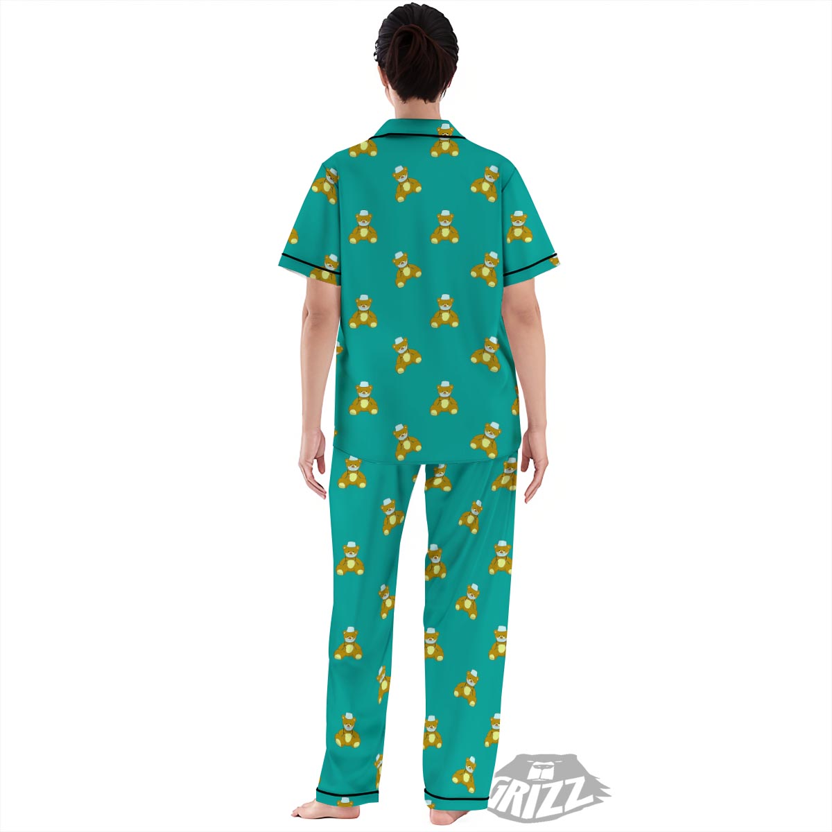Doctor Teddy Bear Print Pattern Women's Pajamas Set-grizzshop