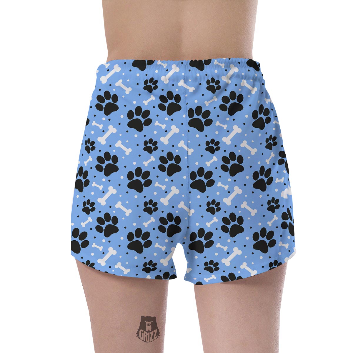 Dog Bone Paw Women's Shorts-grizzshop