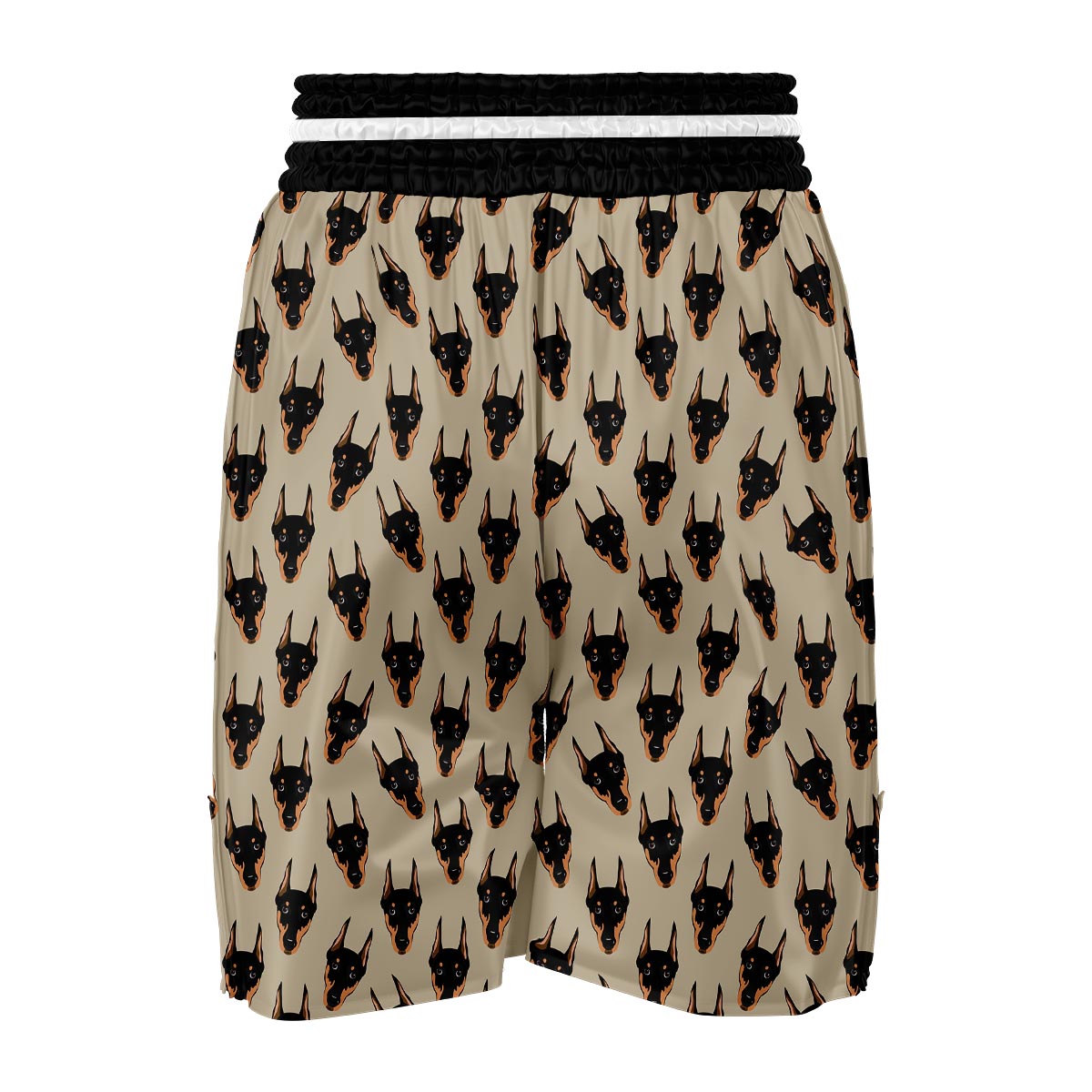 Dog Doberman Pattern Print Boxing Shorts-grizzshop