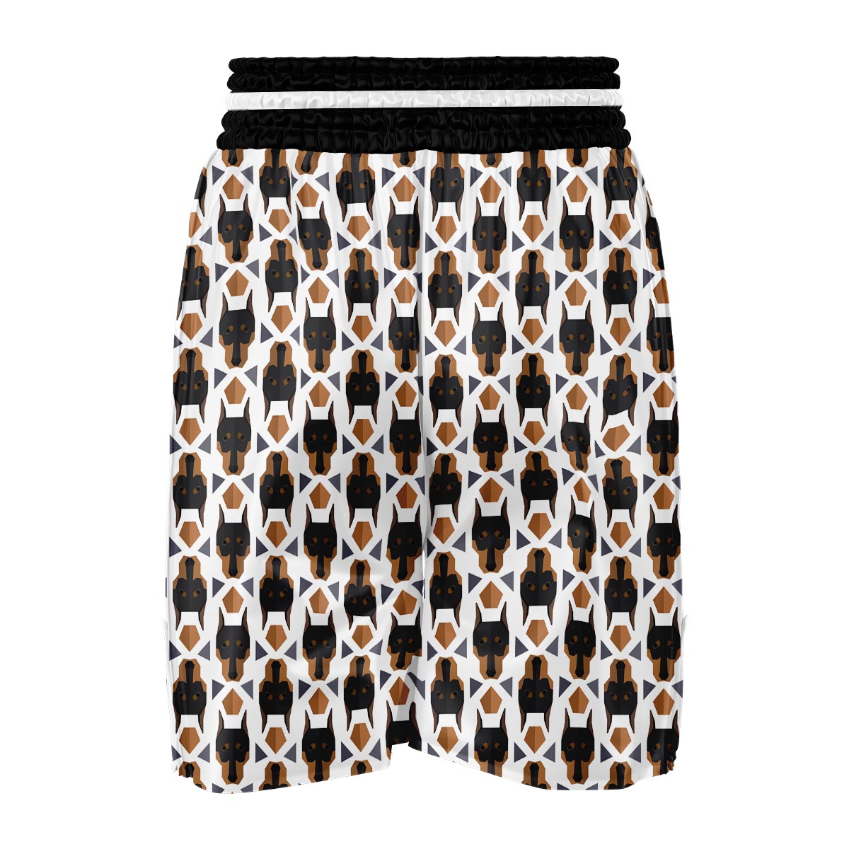 Dog Doberman Print Pattern Boxing Shorts-grizzshop