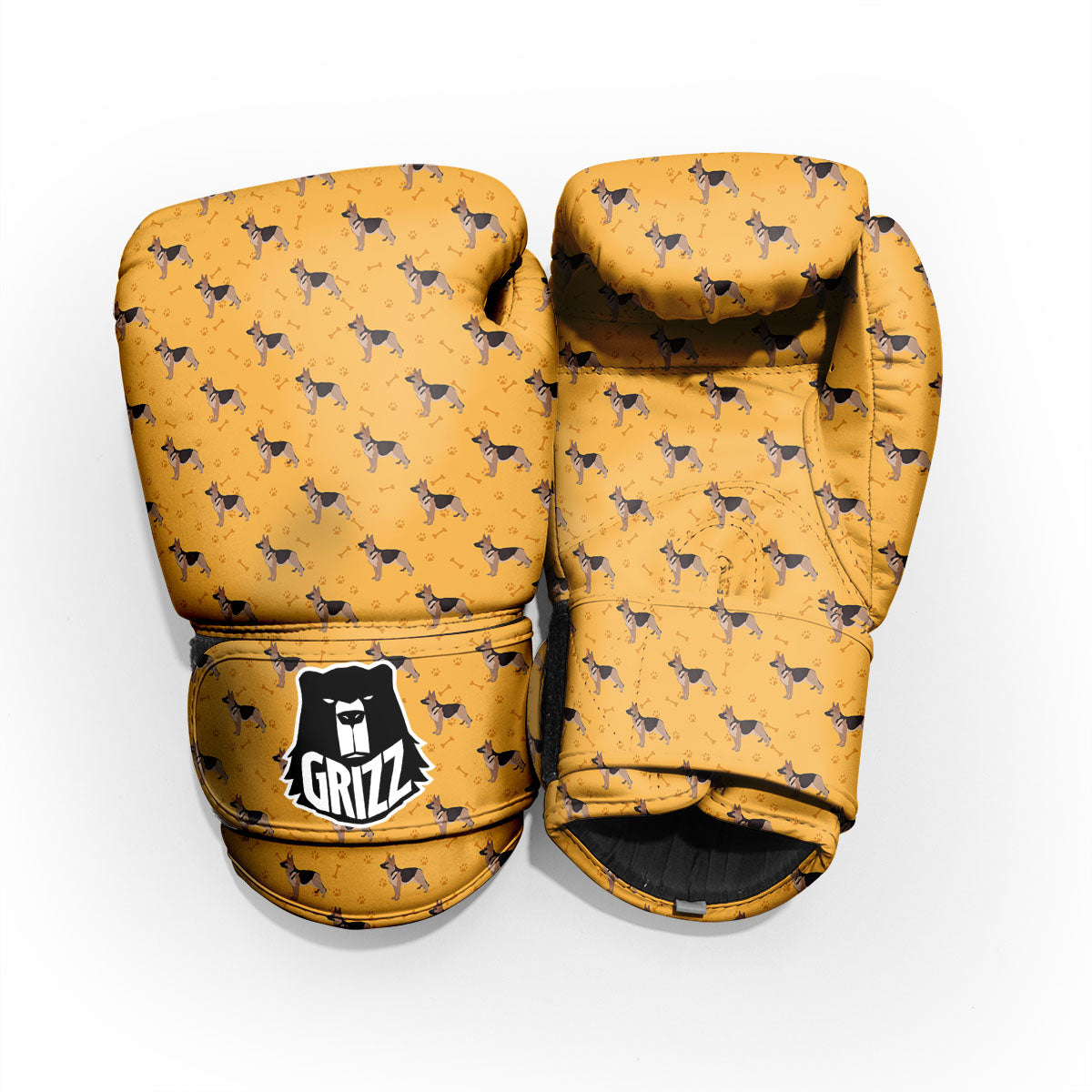 Dog German Shepherd Print Pattern Pro Boxing Glove