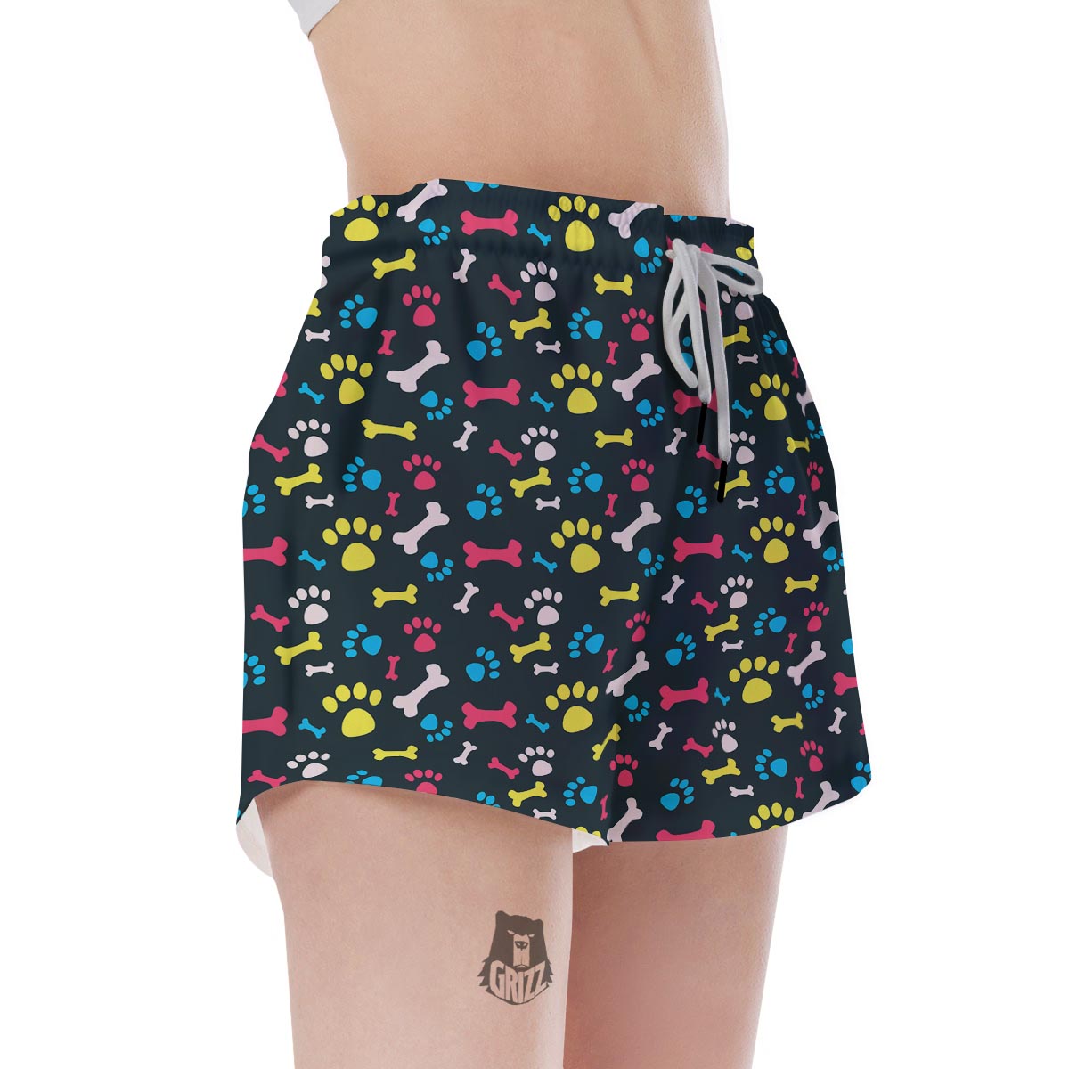 Dog Paw Print Women's Shorts-grizzshop