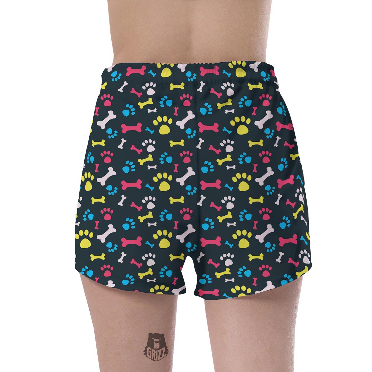 Dog Paw Print Women's Shorts-grizzshop