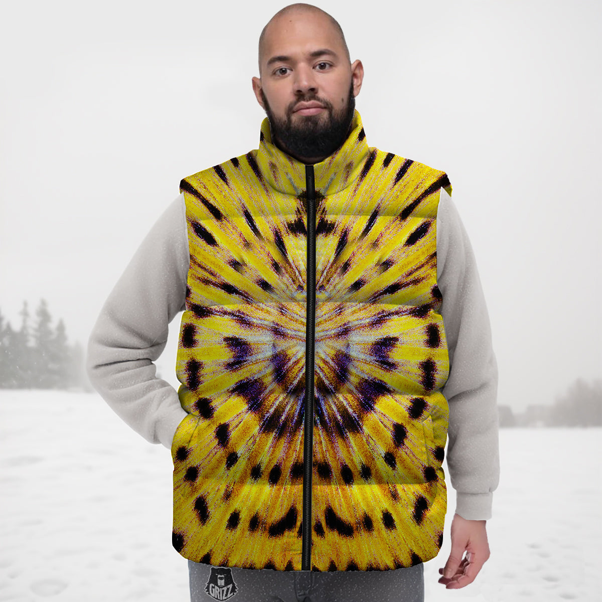 Dog Poodle Print Pattern Down Vest-grizzshop