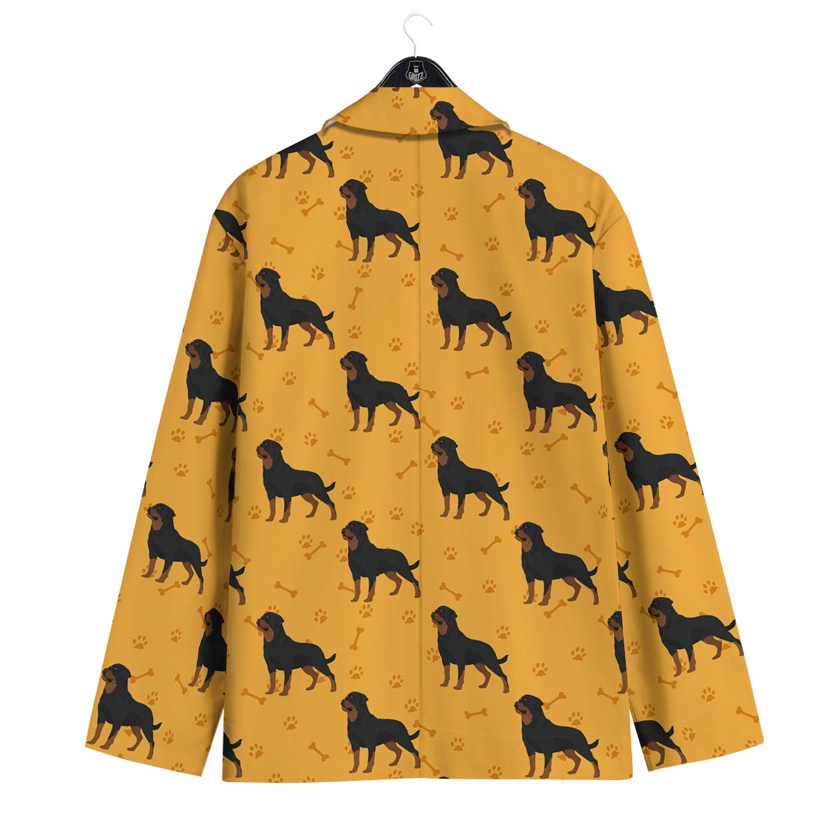 Dog Rottweiler Print Pattern Men's Sport Coat-grizzshop