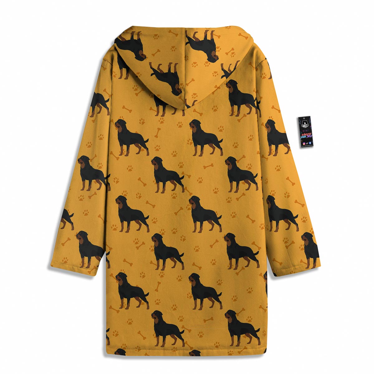 Dog Rottweiler Print Pattern Men's Windbreaker Jacket-grizzshop