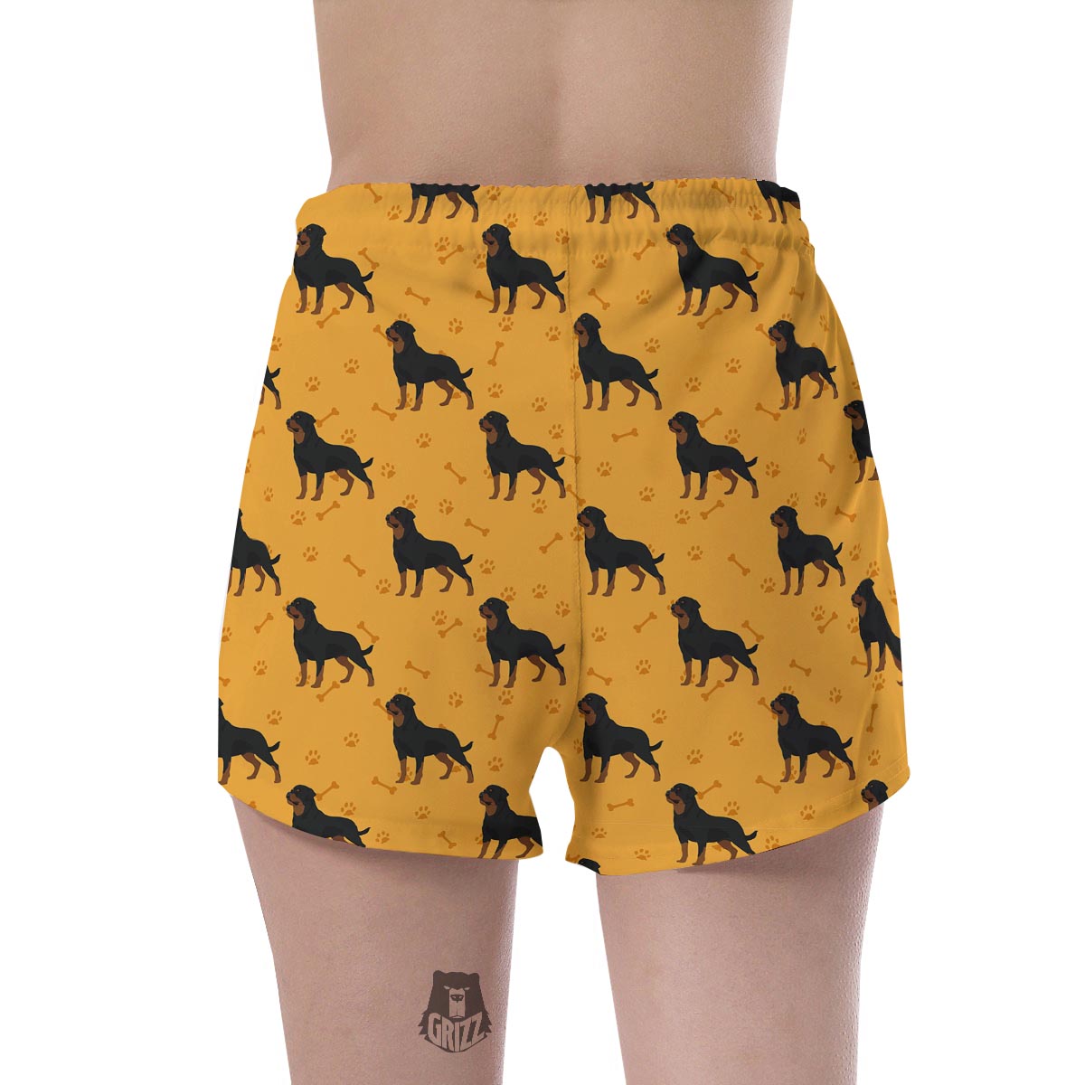 Dog Rottweiler Print Pattern Women's Shorts-grizzshop