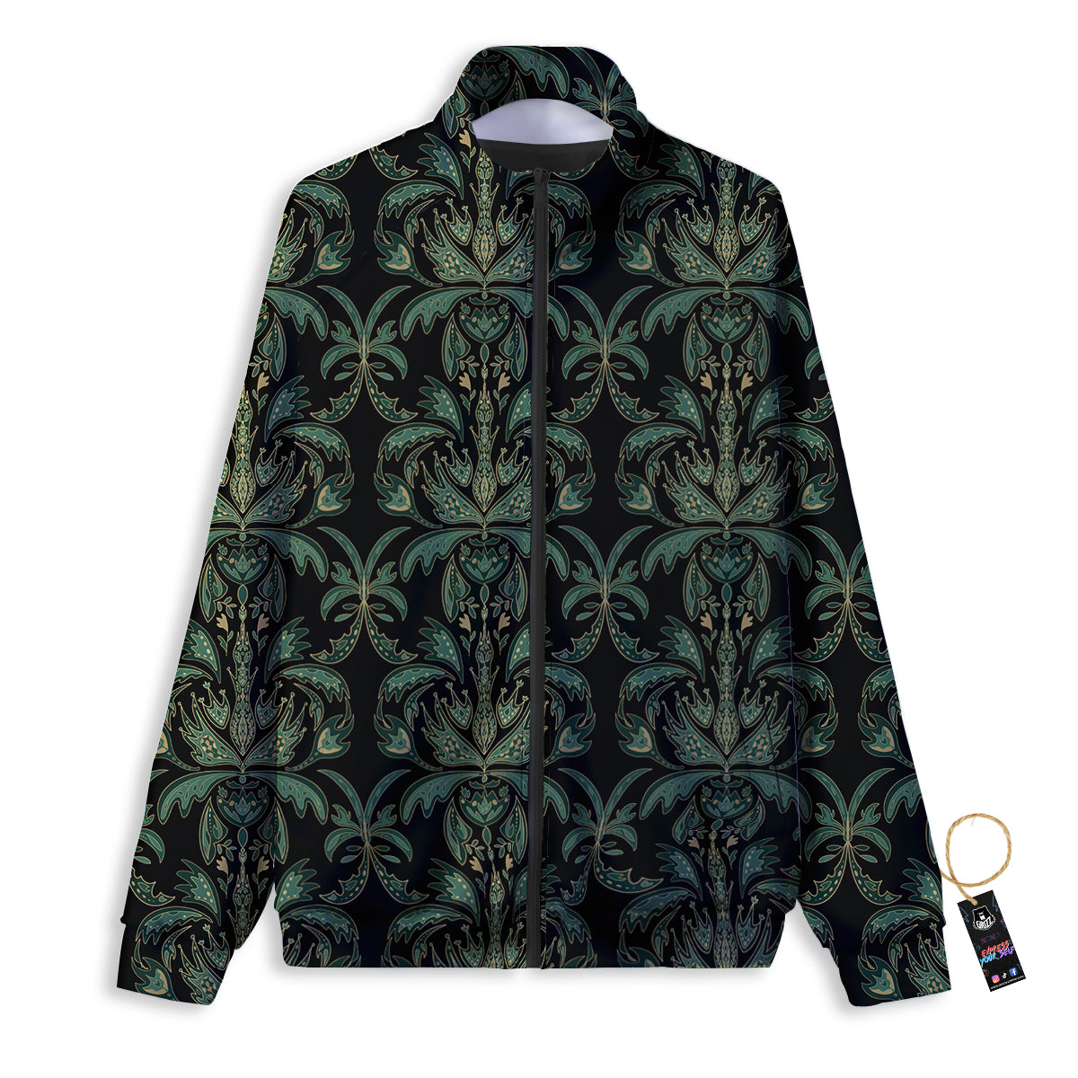 Dog Santa Print Pattern Track Jacket-grizzshop