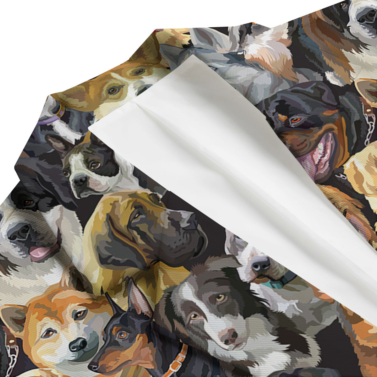 Dogs Breeds Watercolor Print Pattern Men's Blazer-grizzshop