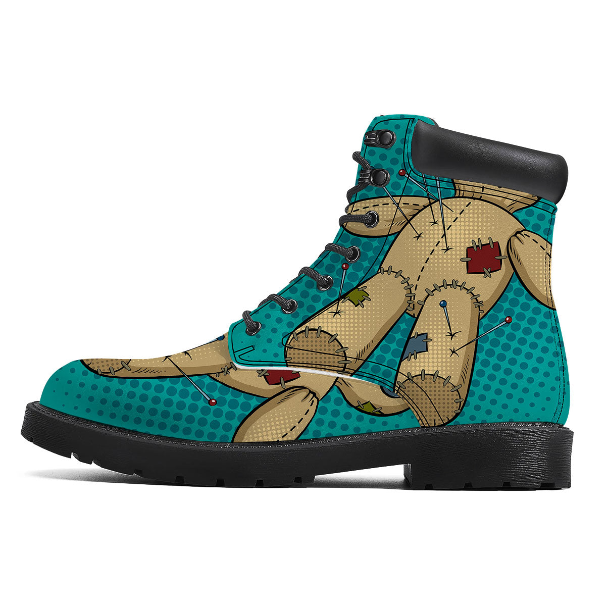Doll Voodoo Print Boots-grizzshop
