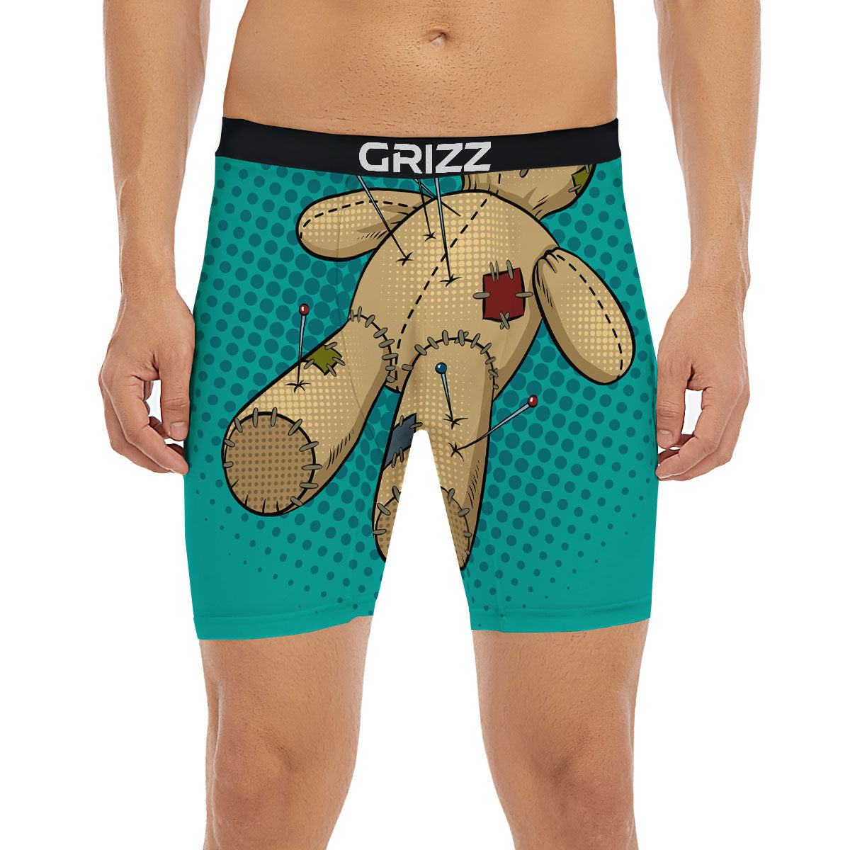 Doll Voodoo Print Boxer Briefs-grizzshop