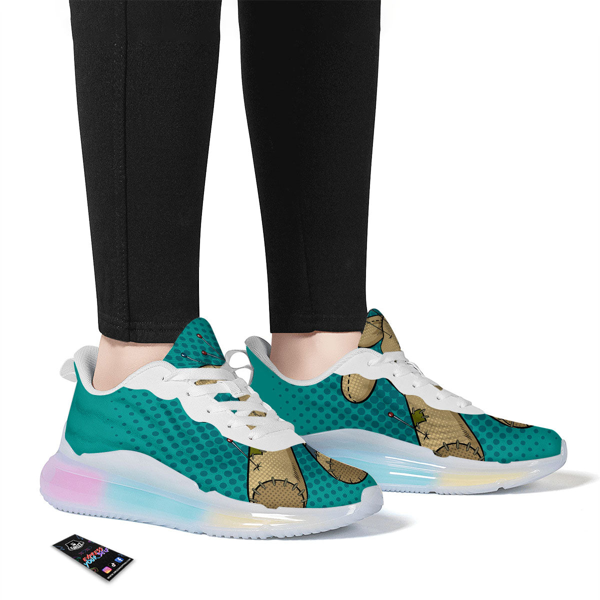 Doll Voodoo Print Running Sneakers-grizzshop