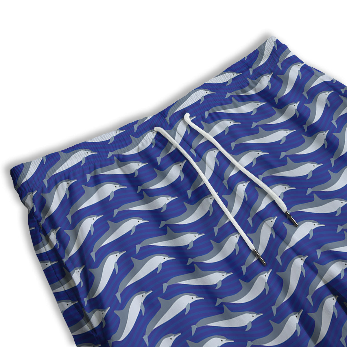 Denim Jeans Marble Print Pattern Men's Athletic Shorts