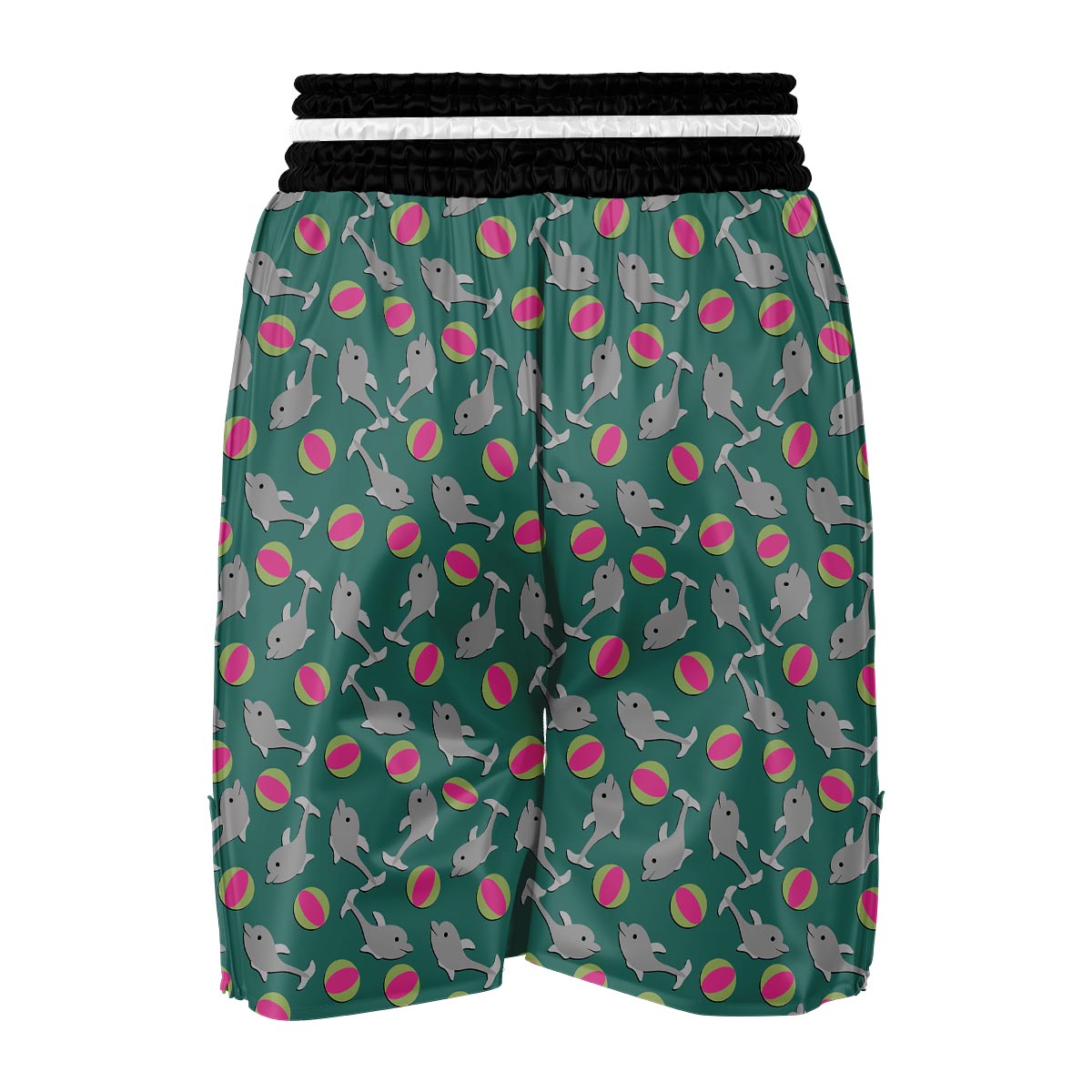 Dolphin Ball Pattern Print Boxing Shorts-grizzshop