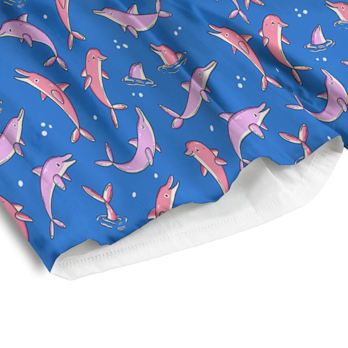 Dolphin Colorful Print Pattern Men's Athletic Shorts