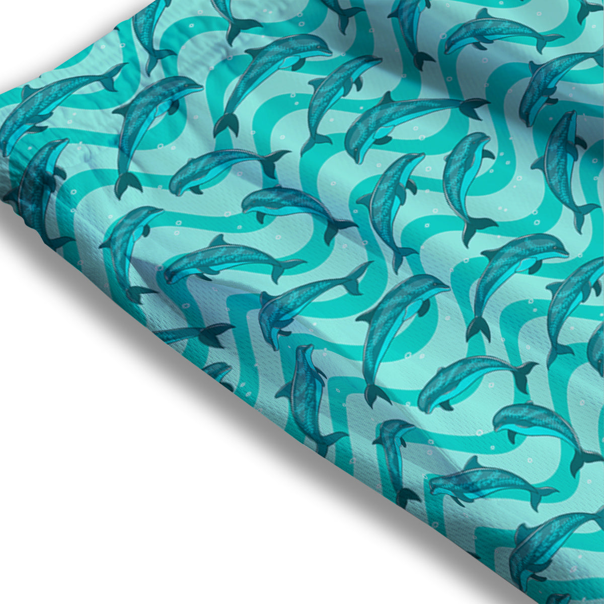 Dolphins In The Ocean Cute Print Pattern Mesh Shorts