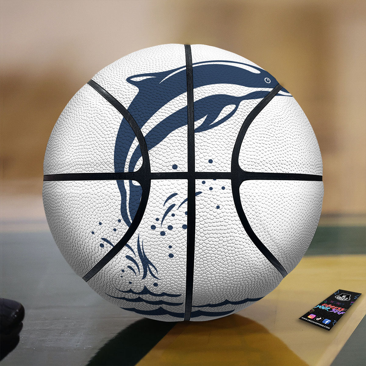 Denim Star Jeans And Heart Print Pattern Basketball