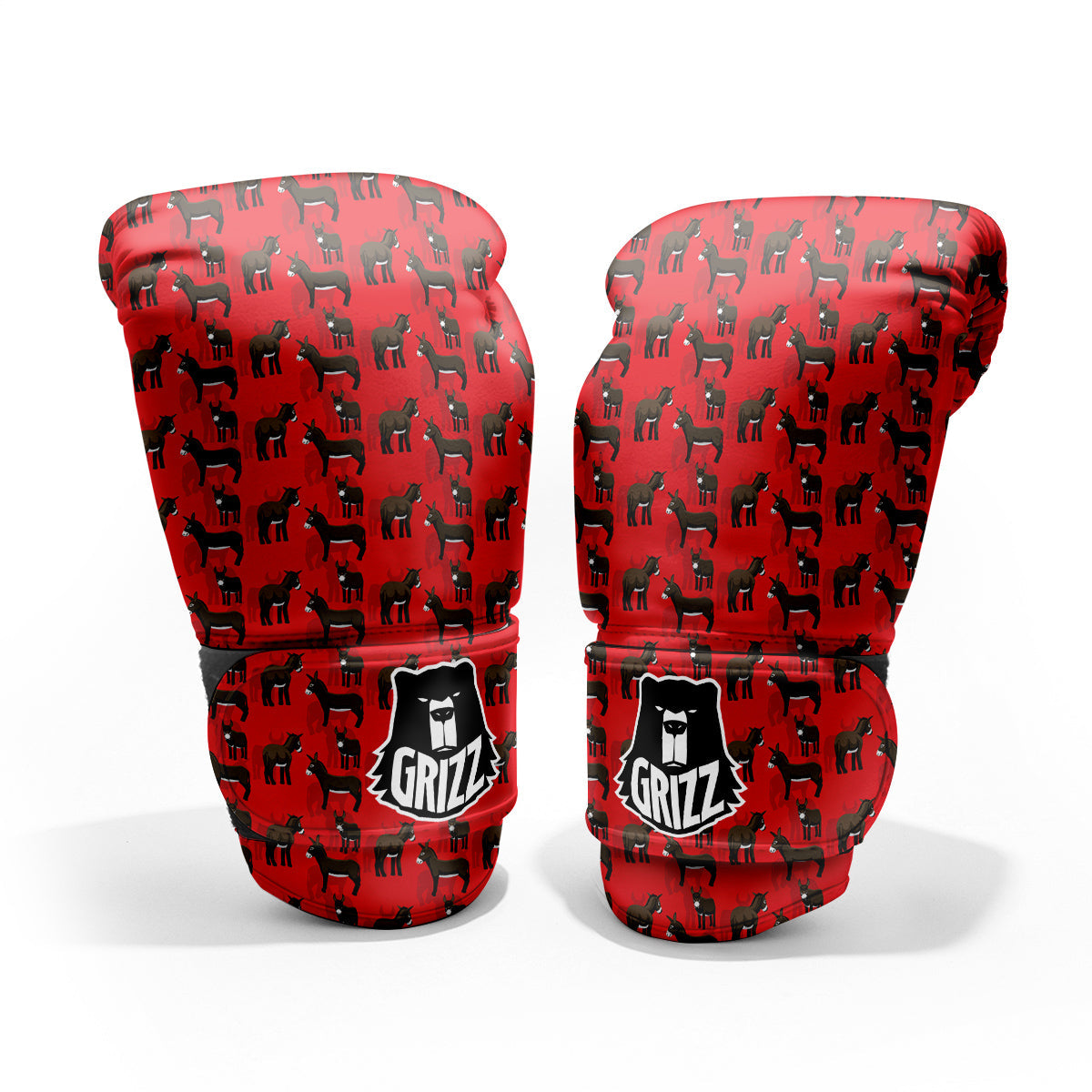 Donkey Balearic Cartoon Print Pattern Pro Boxing Glove