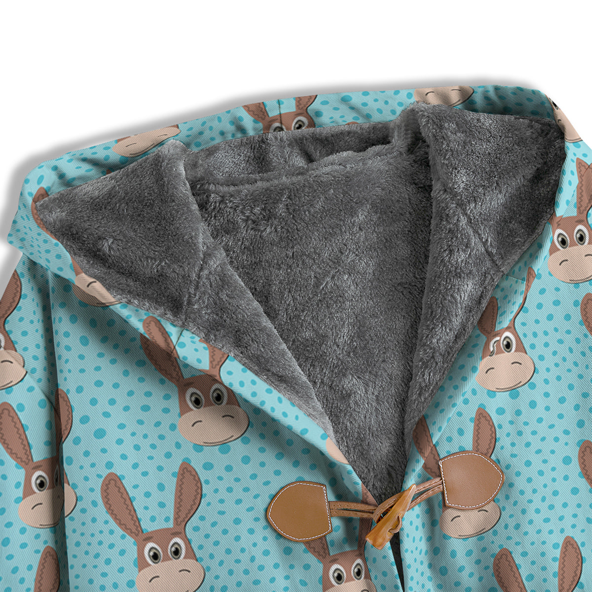 Donkey Cute Cartoon Print Pattern Men's Windbreaker Jacket-grizzshop